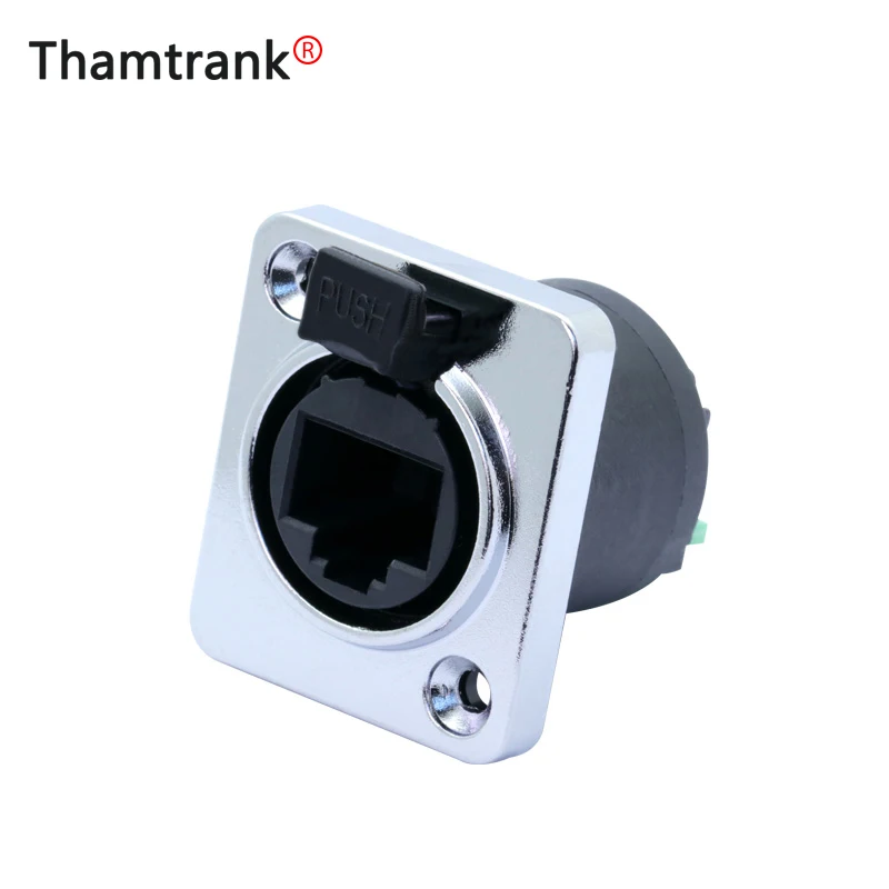 100 шт./лот 8P8C RJ45 гнездовой разъем Панель Крепление с печатной платой IP65