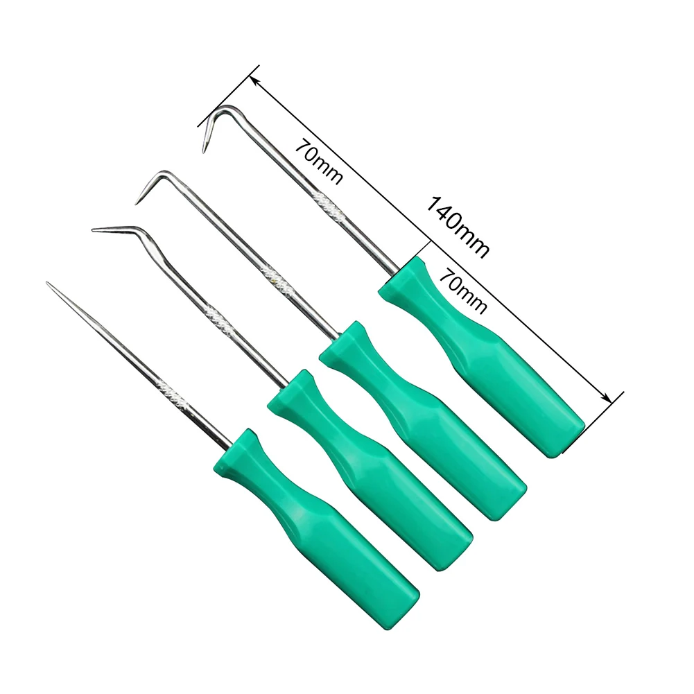

SALE 4 Pcs 140mm Car Auto Vehicle Oil Seal Screwdrivers Set O-Ring Seal Gasket Puller Remover Pick Hooks Tool Car Accessories