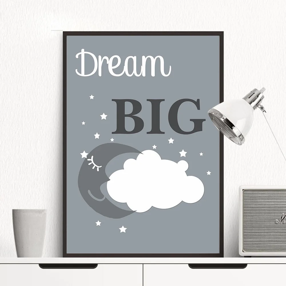 Мультфильм животных Слон настенный художественный холст постеры печатные