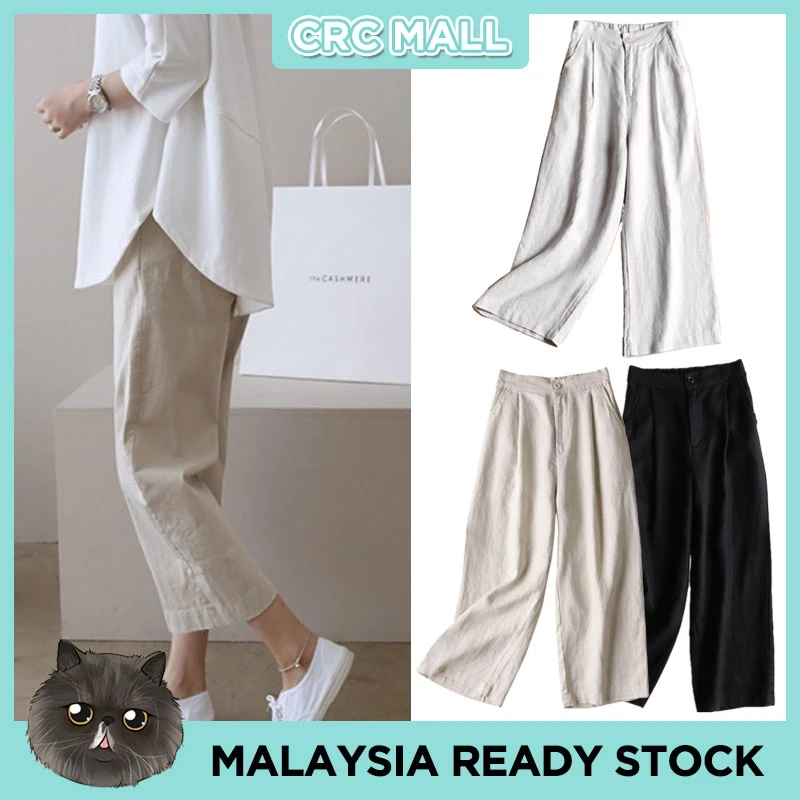 

Wide Leg Pants Summer Linen Loose Pants legging