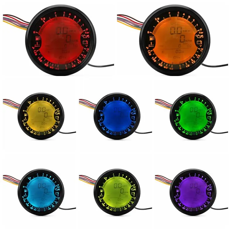 Многофункциональный GPS Спидометр 6 в 1 Вольтметр и тахометр измеритель