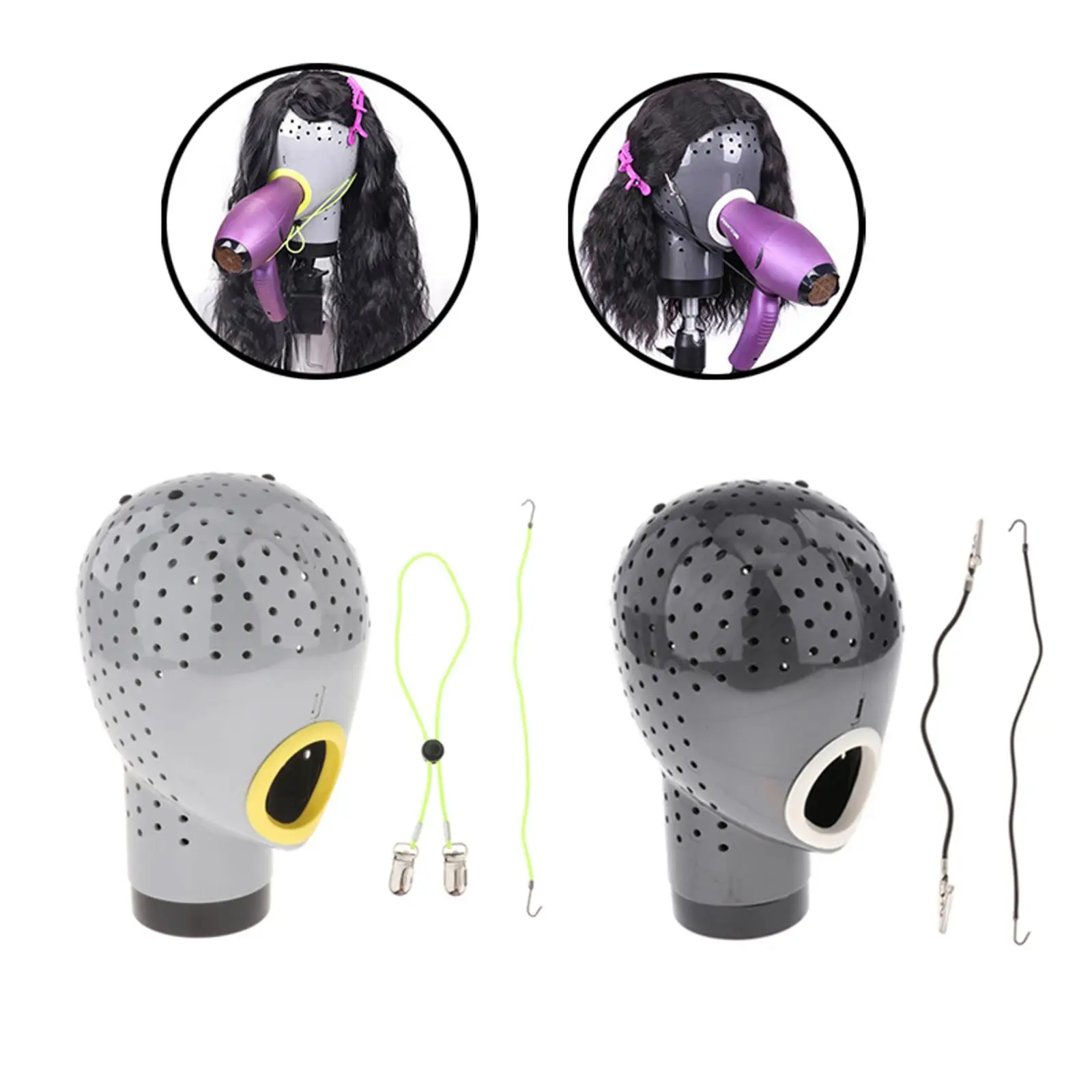 

Fresh Wigs Head Drying Unit for Lace Wig Stand Scalp Cap Net Hair Dryer usually 10-15 minutes