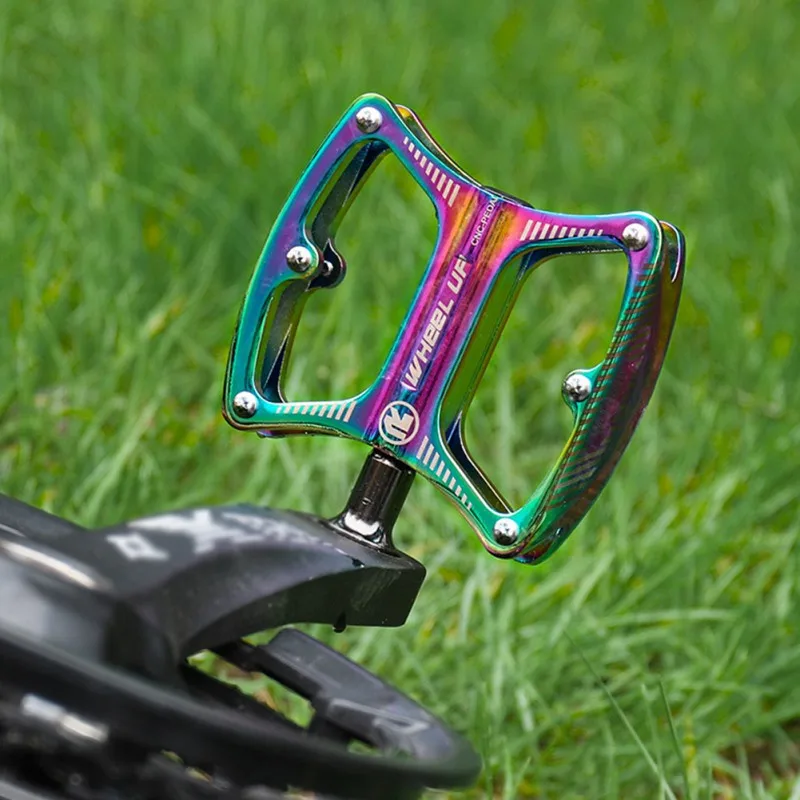 

MTB Bike Pedals Ultralight Aluminum Alloy Electroplating Colorful Foot Platform Cycling Non-Slip Sealed Bearing Bicycle Pedal