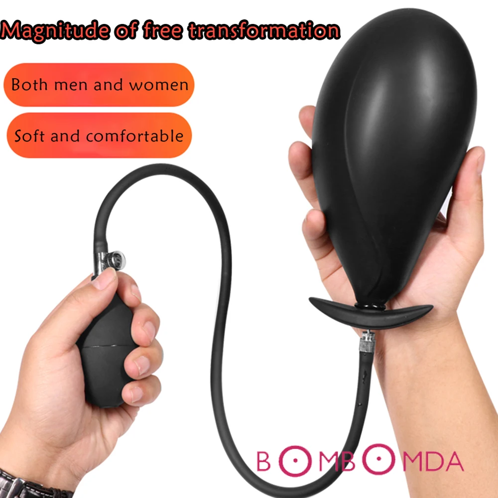 Большой Силиконовый анальный фаллоимитатор расширенный с воздушным