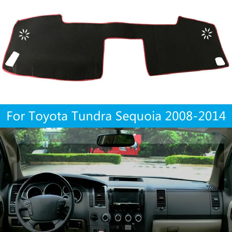 

Car Dashboard Cover Mat Pad Sun Shade Instrument Carpet Accessories For Toyota Tundra Sequoia 2008 2009 2010 2011 2012 2013 2014