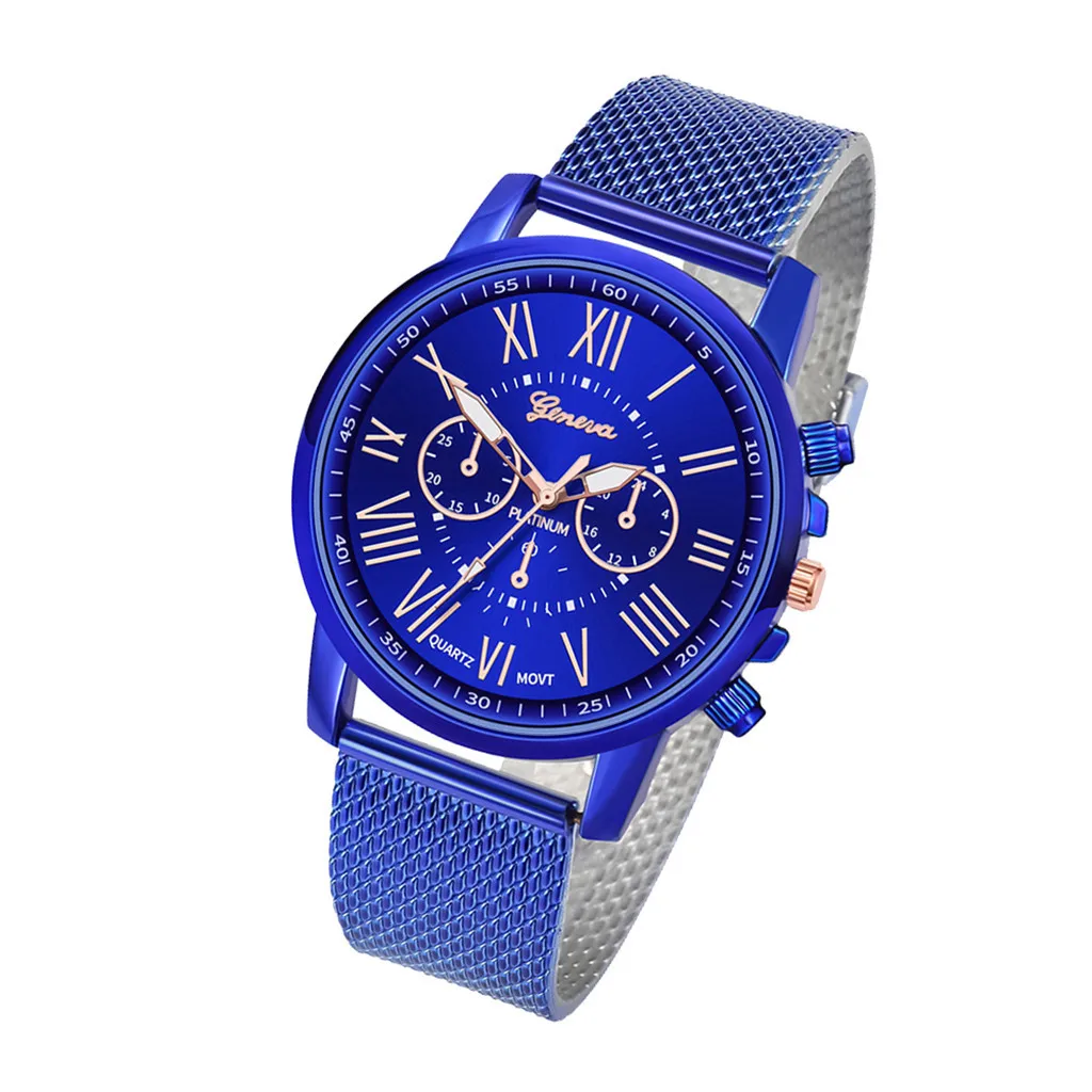 Blue Relogio Feminino,, известный бренд, роскошные часы для женщин, браслет из нержавеющей стали, аналоговые кварцевые круглые наручные часы, женские часы - Цвет: Blue