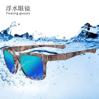for fishing and hiking tpx170 plastic titanium maple leaf camouflage floating sunglasses polarized floating sport sun glasses