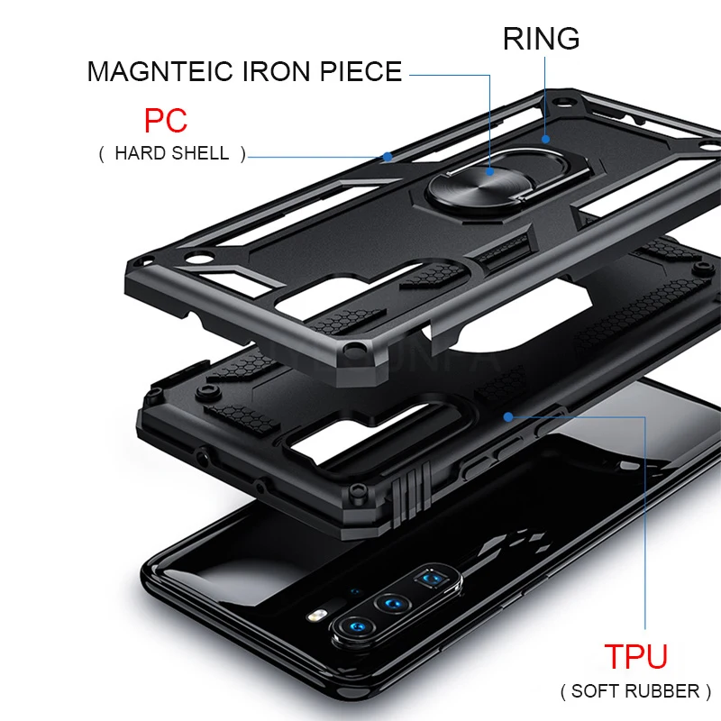 Роскошный автомобильный держатель металлический Magentic чехол для Huawei P30 Mate 20 30 Pro