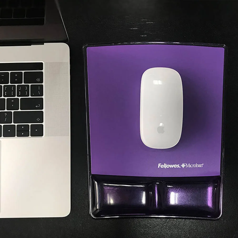 Нескользящий удобный мягкий силиконовый коврик для мыши с накладкой на запястье