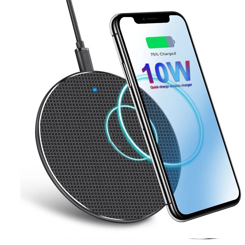 Беспроводное зарядное устройство Qi 10 Вт для iPhone 11 X/XS Max XR 8 Plus быстрая зарядка 3 0