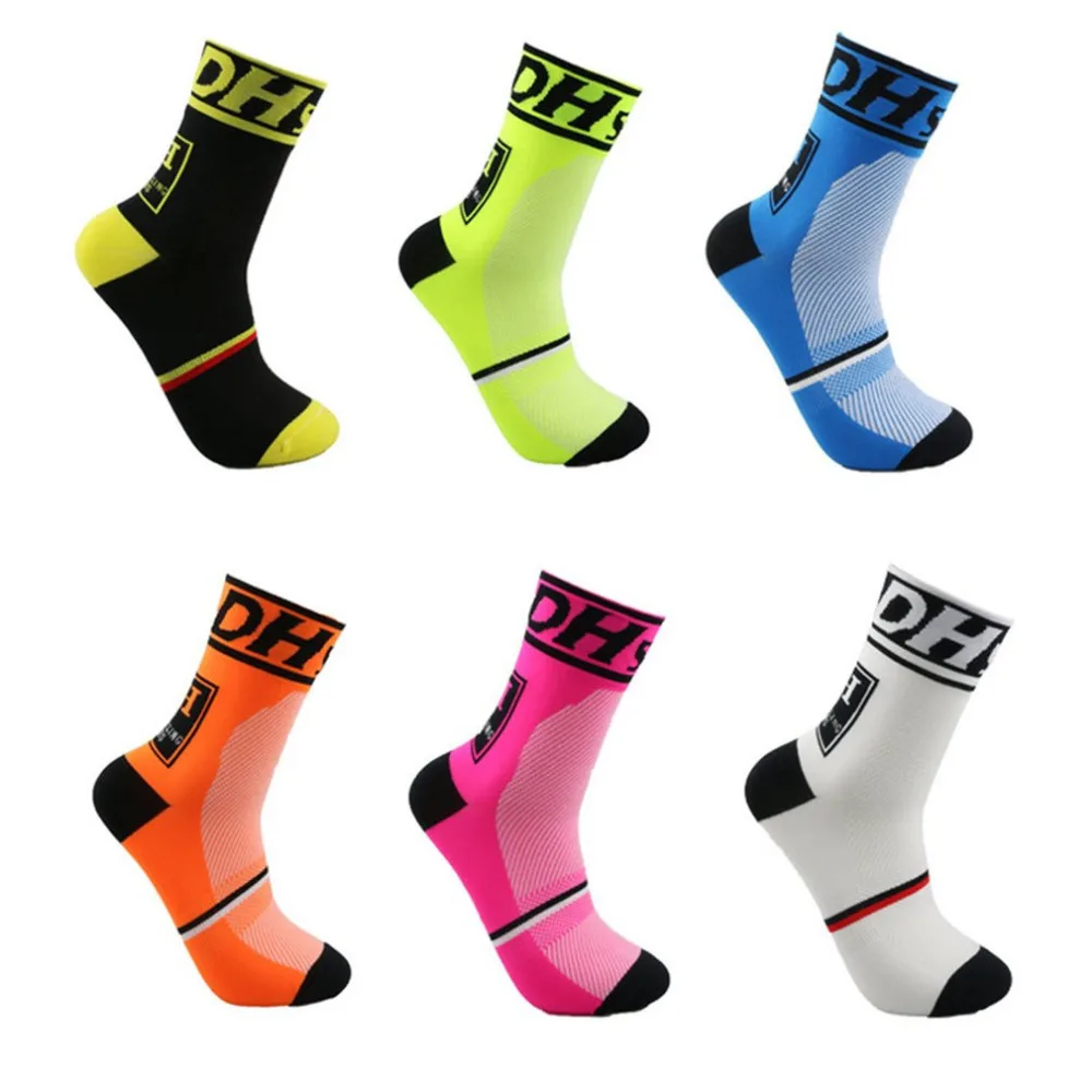 DH Спортивные Новые велосипедные носки шесть colorsTop качество Профессиональные