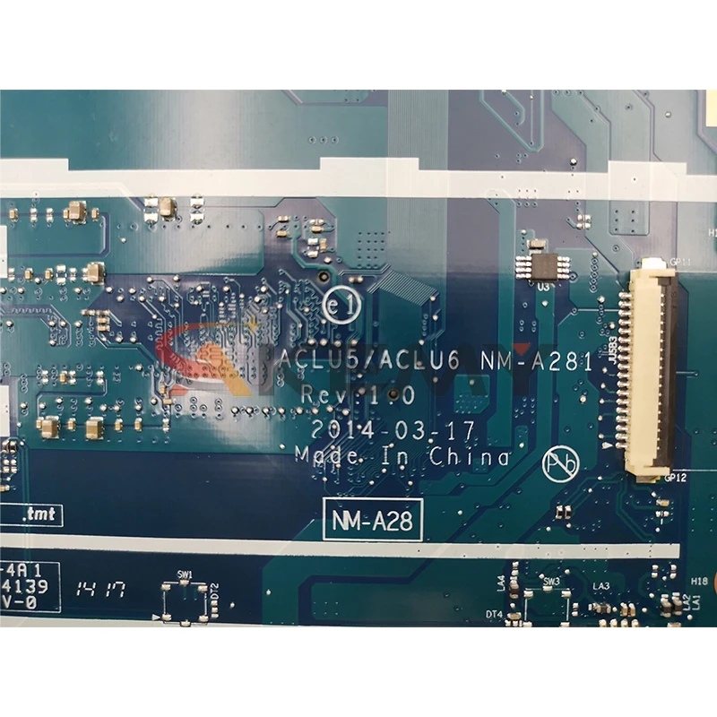 

Akemy NM-A281 mainboard For Lenovo G50-45 laptop motherboard ACLU5/ACLU6 NM-A281 with A8 CPU R5 GPU-2GB Test work 100% original