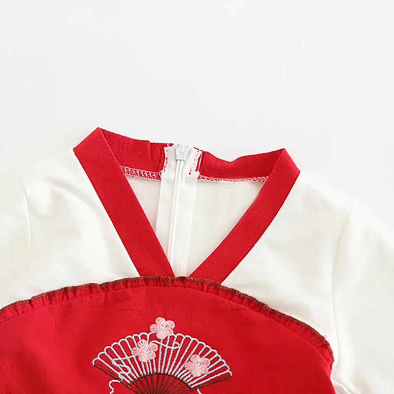 Baby Dress Chinese Style Long Sleeve Newborn Infant Kids New Year Costume Girls Princess Party Cheongsam 1 | Детская одежда и