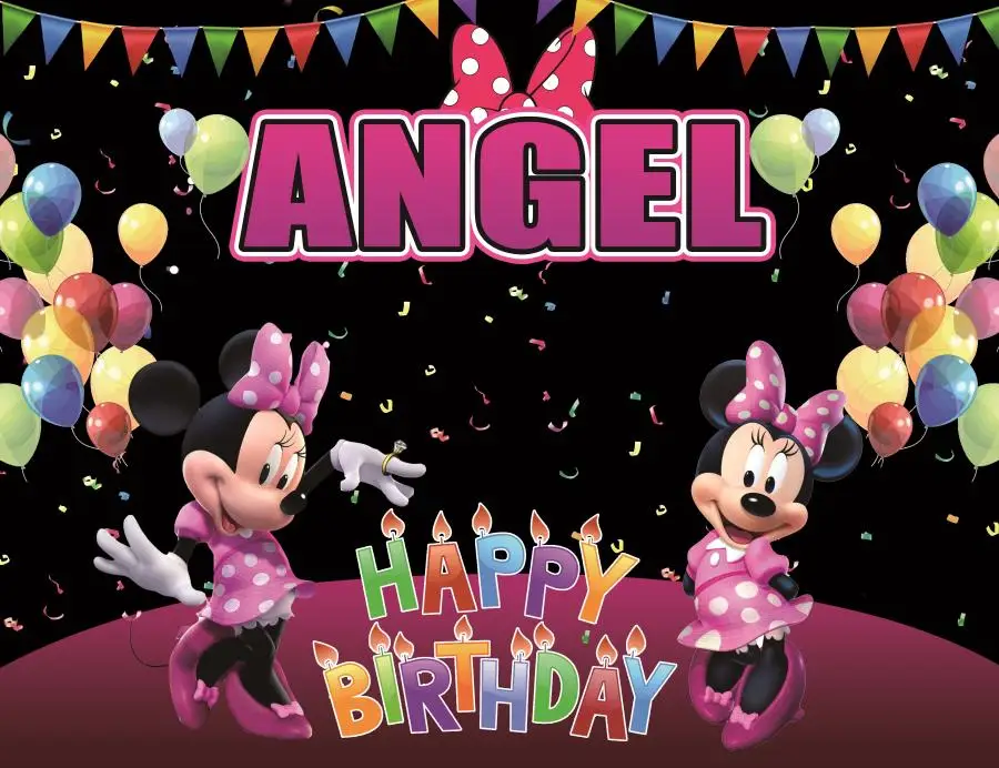 Фон для вечерние с изображением Микки Мауса на заказ Декорации дня рождения