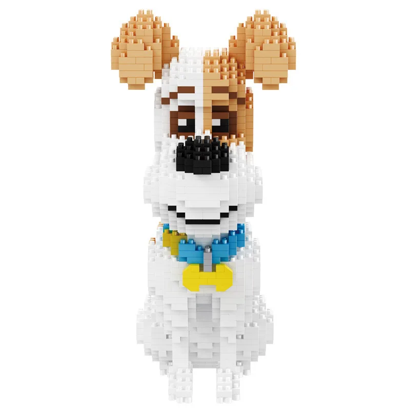 

2100pcs+Micro Building Blocks Animal Pet Dachshund Buddy Max Dog Anime Figures Puppy Model Mini Bricks Kids Toys Adult Blocks