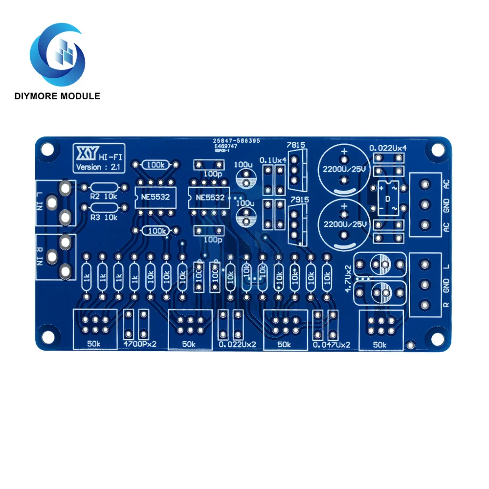 Плата печатная плата усилителя мощности NE5532 Volum Control переменного тока 50 к