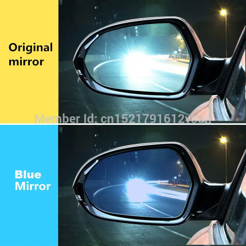 smRKE 2Pcs For Volkswagen Jetta Rearview Mirror Blue Glasses Wide Angle Led Turn Signals light Power Heating | Автомобили и