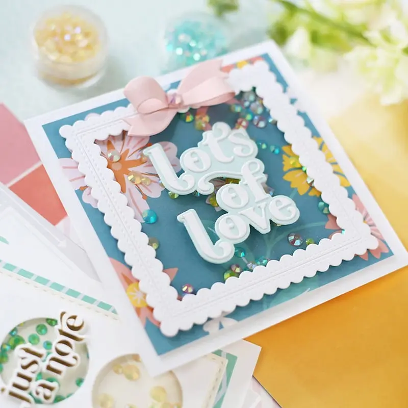 2021 Новый квадратная матрица режет металлический Трафаретный вырубной штамп и