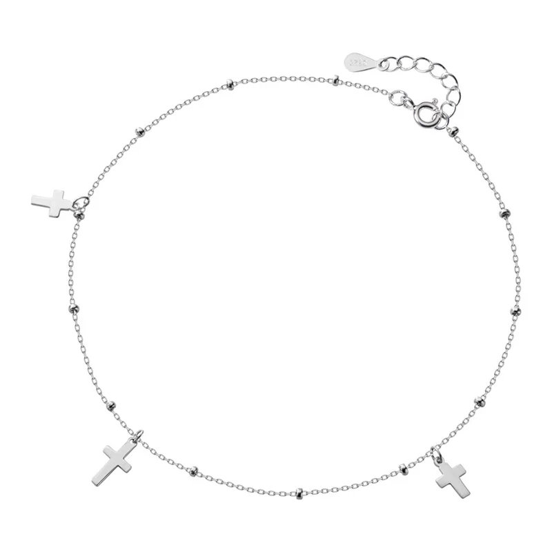 Trustdavis Стерлинговое Серебро 925 пробы модный шарм крест браслеты ювелирные изделия
