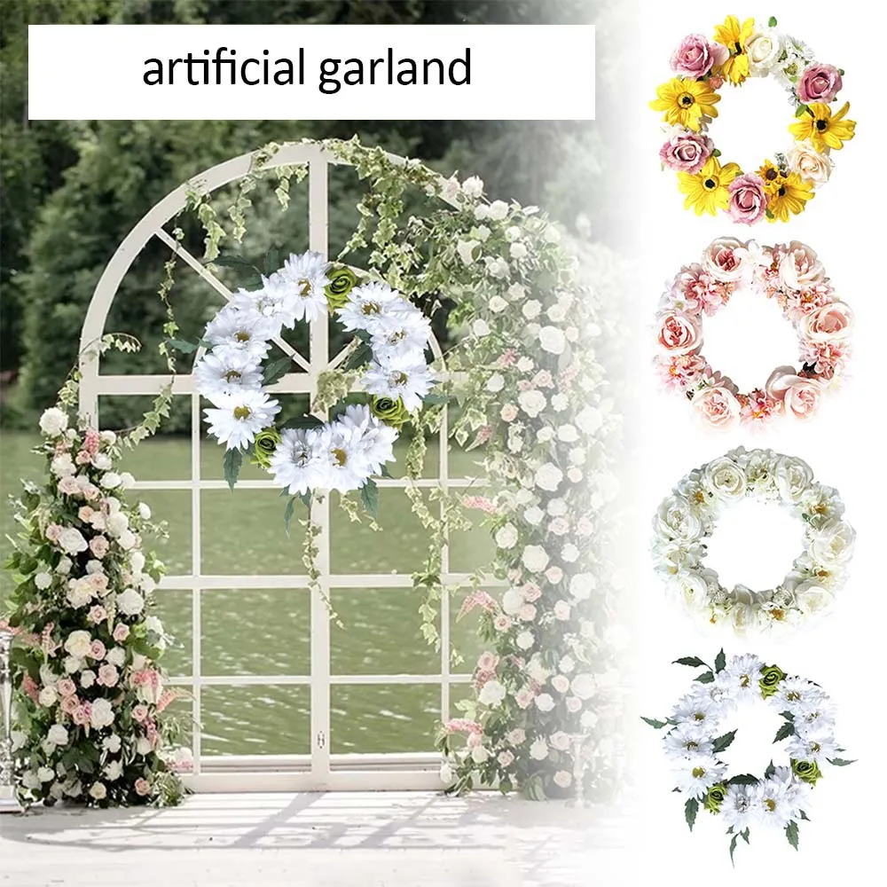 Искусственный венок свадебное торжество порог украшения двери декорация