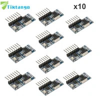 tiktango 10pcs 433mhz rf receiver learning code decoder module 433mhz wireless 4ch output for remote controls 1527 2262 encoding