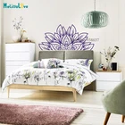 Половинчатая фотография красивый цветок лотоса для дома, спальни, гостиной, фотография, съемная виниловая наклейка на стену BB931