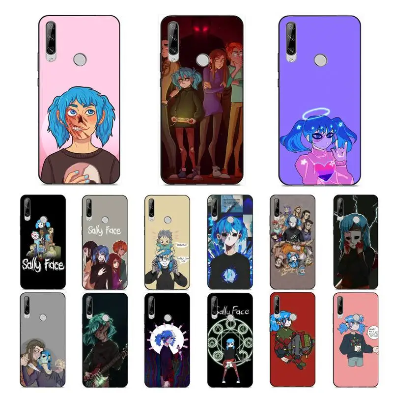 

FHNBLJ Sally Face Phone Case for Huawei Y 6 9 7 5 8s prime 2019 2018 enjoy 7 plus