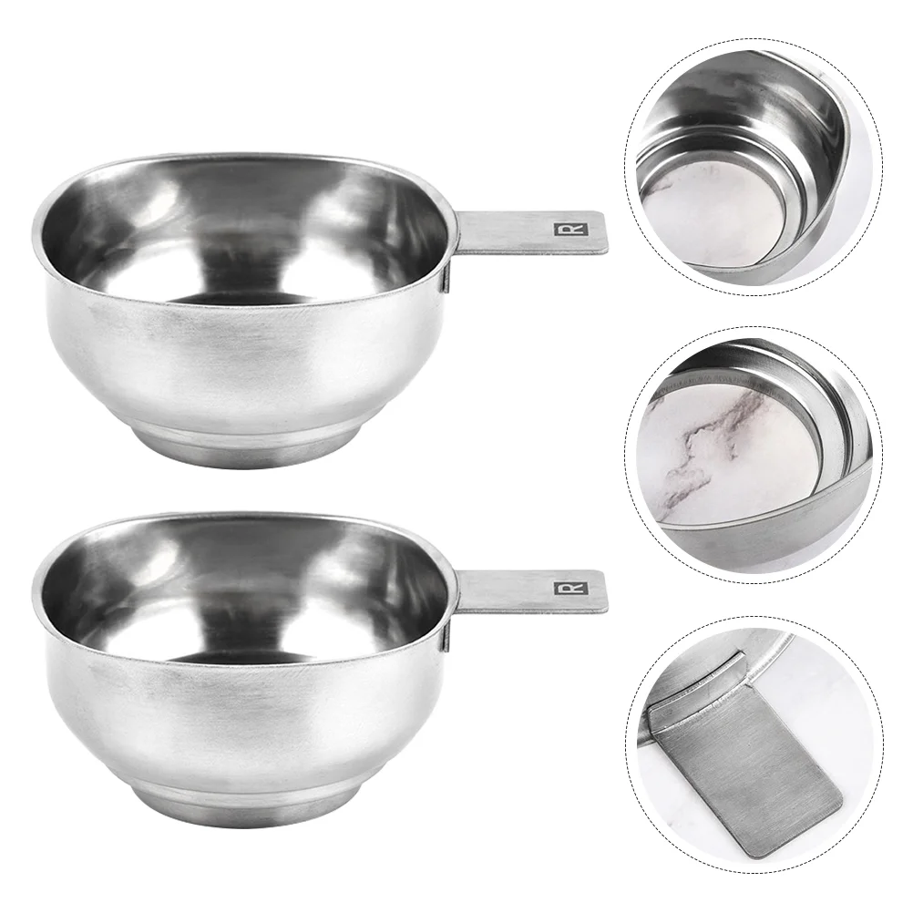 

2 Pcs Stainless Steel Wide Mouth Funnels Practical Jam Funnels Oil Funnels