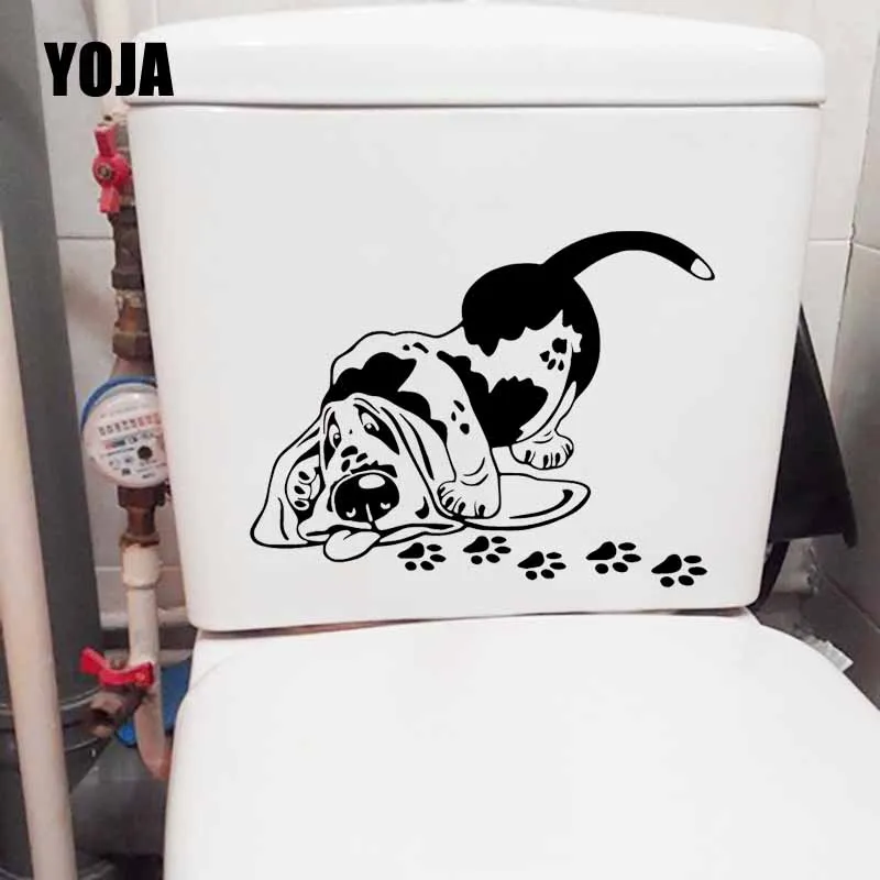 YOJA 23.7X18.2CM Наклейка на стену футболка с забавным мультипликационным принтом