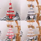 Рождественская елка, подвесное украшение, Веселый Рождественский деревянный кулон, Новогоднее украшение, Рождественский подвесной знак для дома, Navidad