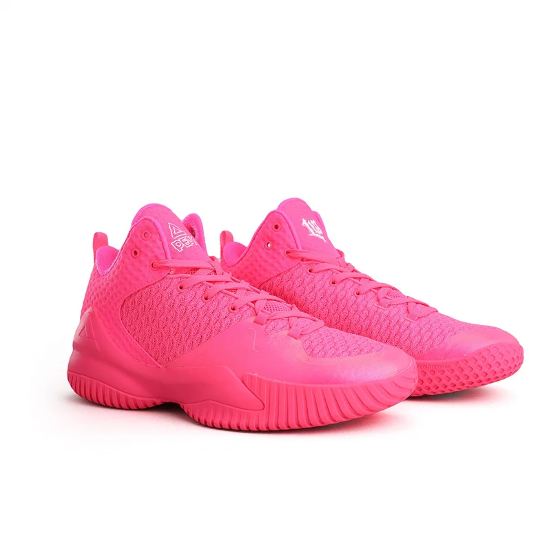 PEAK Lou Williams Street Master Men Basketball Shoes Sports Shoes Pink Sneakers Non-slip Cushioning Outdoor Wearable Breathable