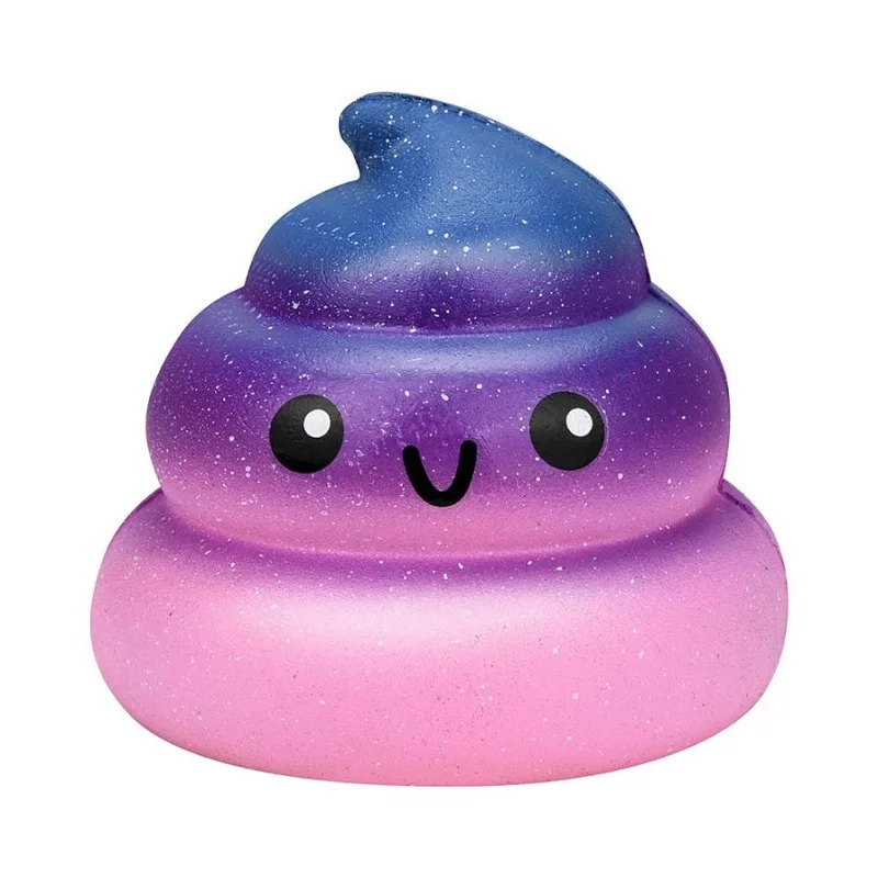 

Exquisite Fun Galaxy Poo Soft Scented Squishy Squeeze Toys Antistress funny Charm Slow Rising PU Stress Reliever Toy 7*7*6 CM