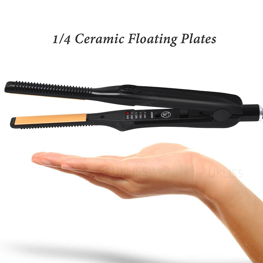 Ультратонкий выпрямитель для волос 2 в 1 Плойка профессиональный Керамический