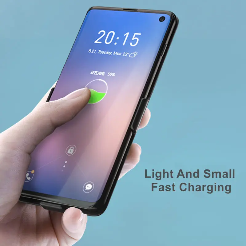 Фото 7000 мАч для Samsung Galaxy S10 Plus чехол аккумулятора зарядное устройство - купить по 7000 мАч для Samsung Galaxy S10 Plus чехол аккумулятора зарядное устройство - купить по