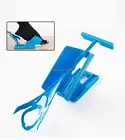 1 шт., голубой слайдер для носков, помогает надеть носки, не сгибается, звуковой сигнал для обуви, подходит для носков