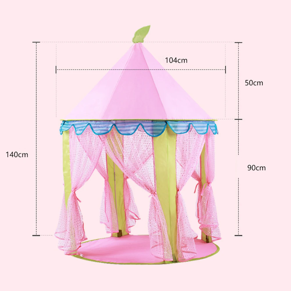 

Portable Castle Tent Indoor Color Gauze Princess Children's Tent Play House Children's Dollhouse Tent