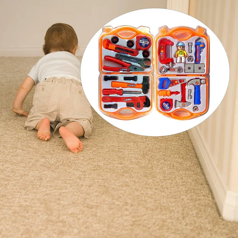 

Simulation Repair Tools Toys Kids Toolbox Kit Plastic Game Learning Engineering Puzzle Toys Gifts for Boys Educational Toys