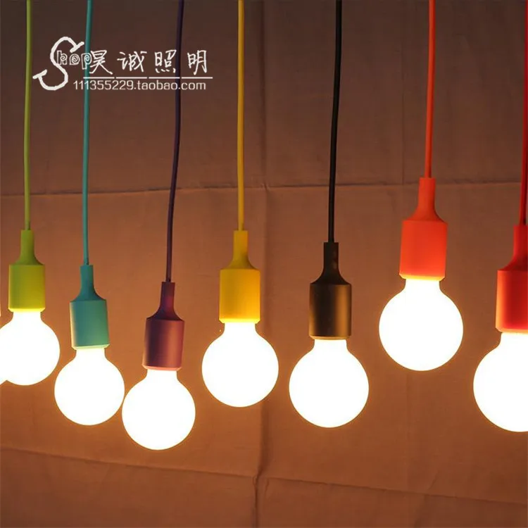 Магазин одежды цветная маленькая Подвесная лампа с одной головкой для кафе зала