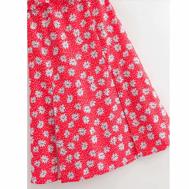 

V-neck Short Sleeves Idyllic Harajuku Fresh Female Dress 2020 Summer French Style Chic Women's Dress