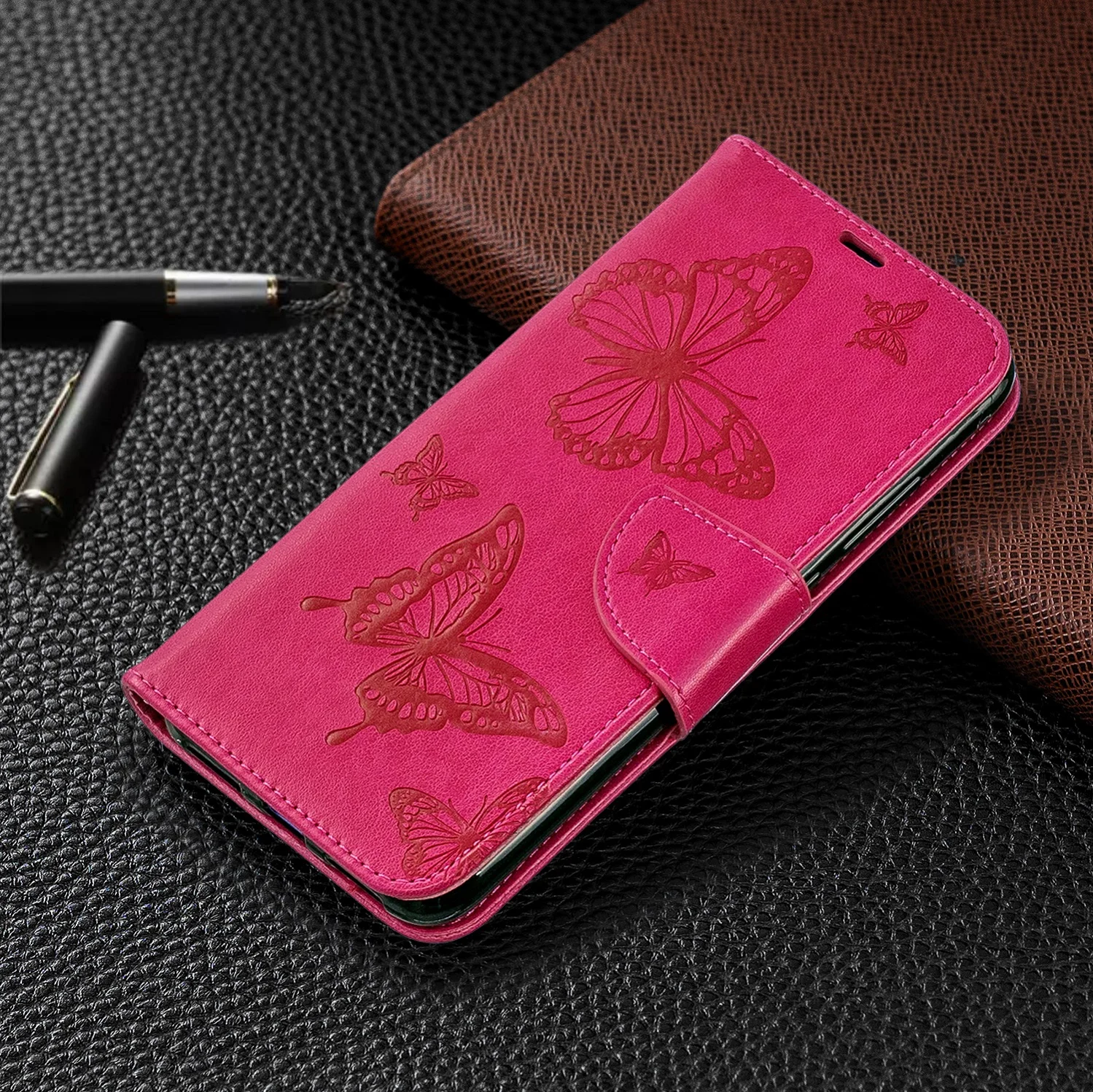 Кожаный флип-чехол для huawei P30 P20 Pro Lite Y6 Y5 mate 30 20 Pro P Smart Honor 3D бабочка кошелек Чехол-Кошелек Coque