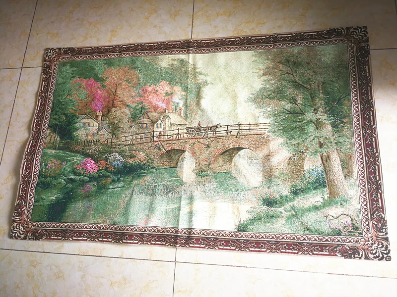 Fanreey изысканный гобелен Бельгия, пасторальный пейзаж, 88X138 см, GT-GXQ0016