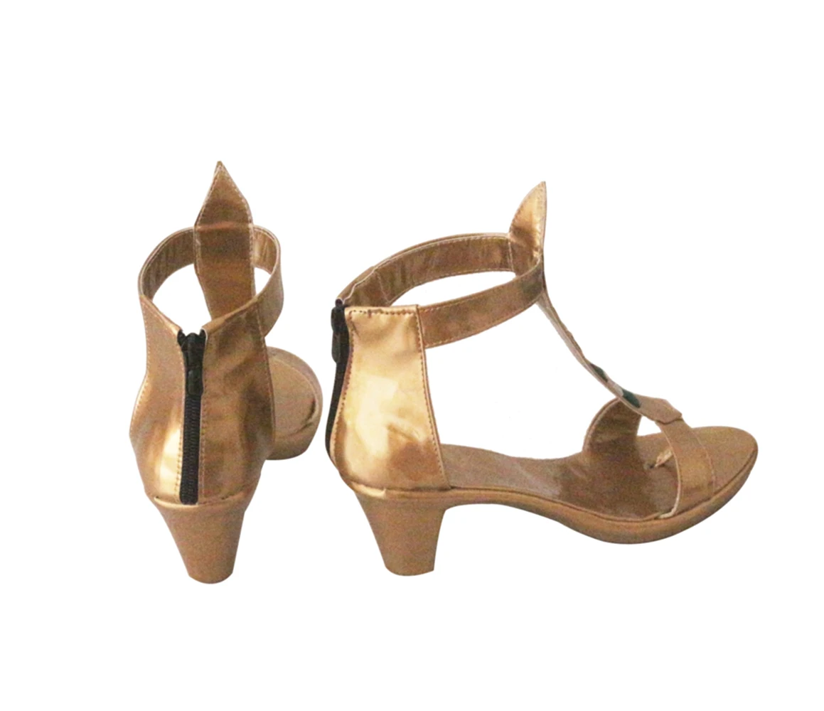 Обувь принцессы жасмин Косплей фильм Аладдин Жасмин косплей сандалии золотая