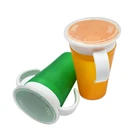 1 шт. 360 детские чашки можно поворачивать Волшебная чашка для обучения ребенка Питьевая чашка герметичная детская бутылка для воды 260 мл Copos