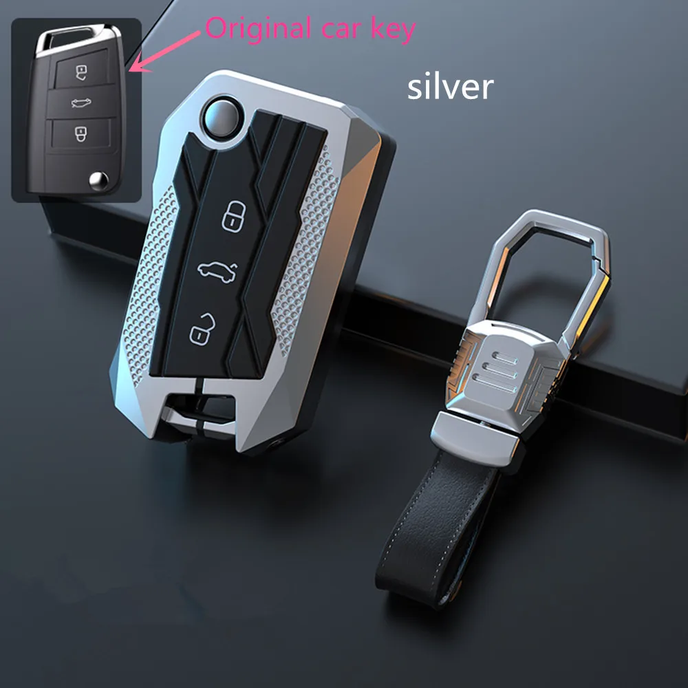 

Car Key Cover Case Accessorise For Skoda Octavia A5 Fabia For VW Polo Golf Passat For Seat Ibiza Leon Auto Shell