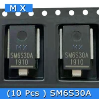 10 pcs sm6s30a tvs transient voltage suppression stabilivolt diode do 218ab componente eletronico automotivo diodes