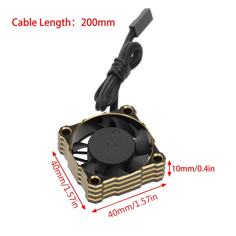 

25000RPM Aluminum Alloy Motor Cooling Fan ESC Heat Dissipation Fan for 1/8 1/10 1/12 RC Model Car Accessories Parts