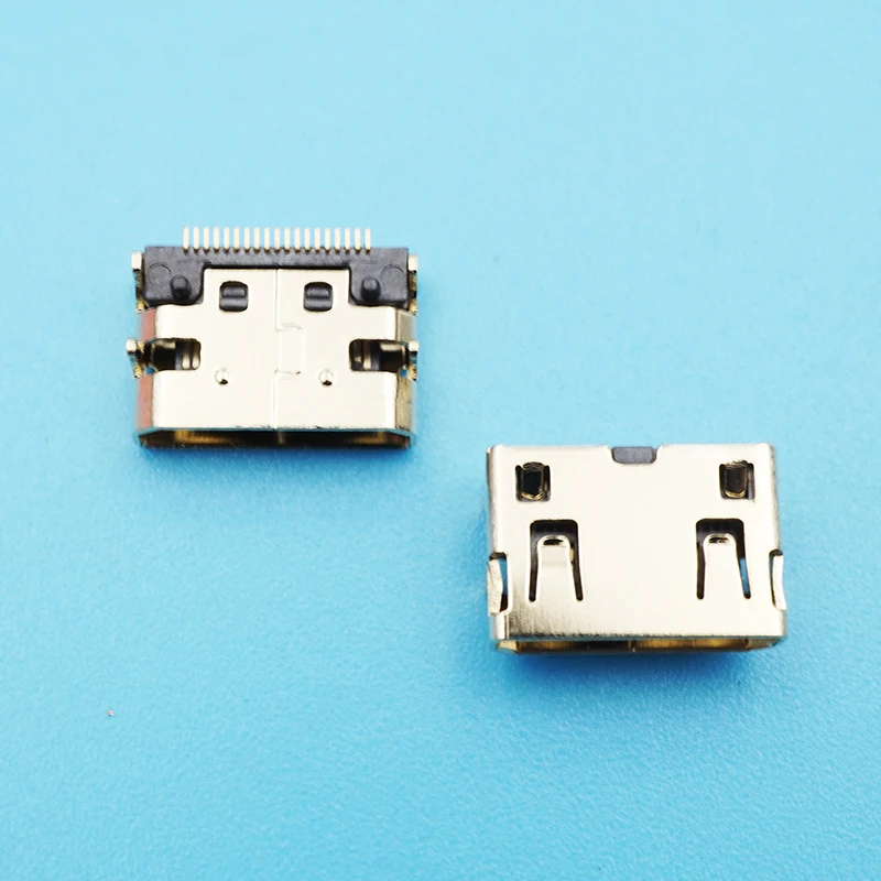 10 шт Мини совместимому с HDMI 19P SMT печатная плата Разъемы Тип C Порты и разъёмы