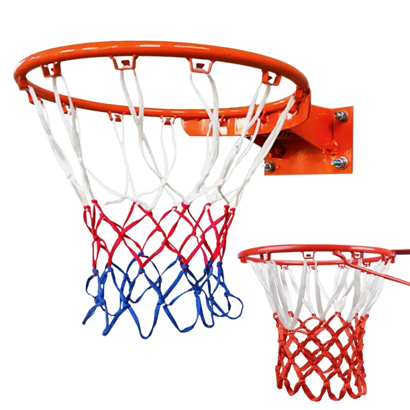 

45CM Standard size Nylon Thread Sports Basketball Hoop Mesh Net Backboard Rim Ball Pum Basketball Hoop Mesh Net Accessories