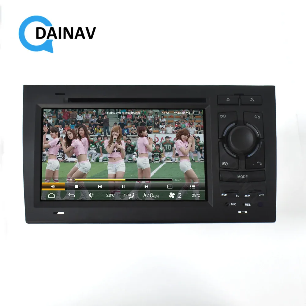 

Car Radio DVD Player GPS Navigation Head Unit for Audi A4 S4 2002 2003 2004 2005 2006 2007 2008 2 Din Car Stereo Receiver