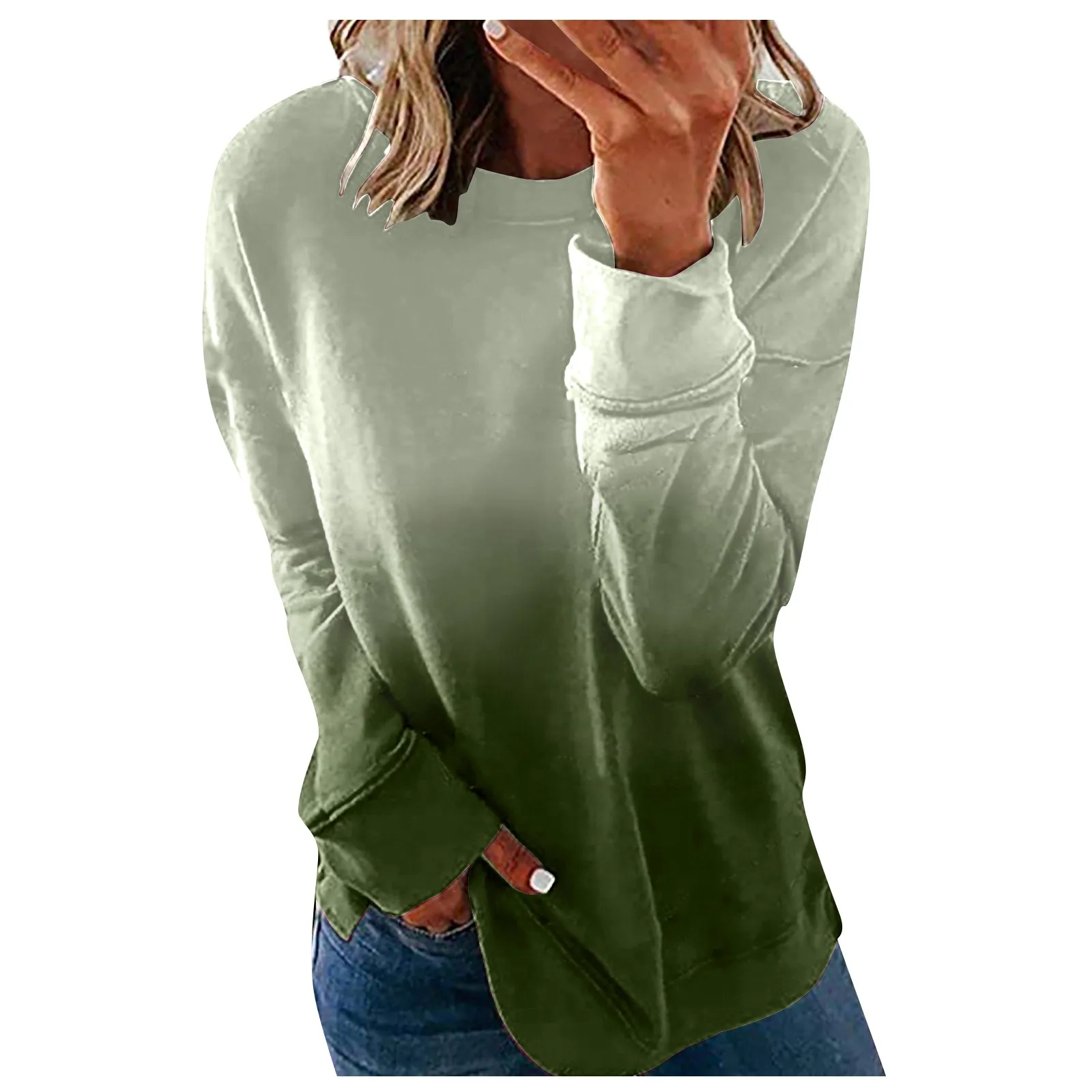 Женская одежда размера плюс зимняя футболка оверсайз с круглым вырезом женская